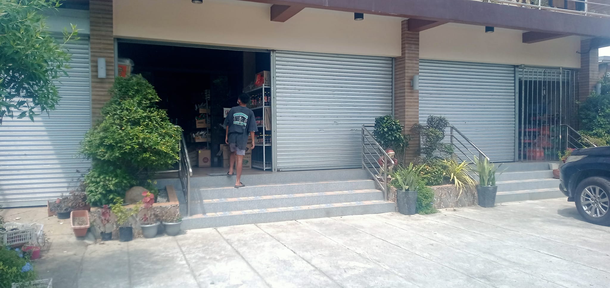 Roll up doors before