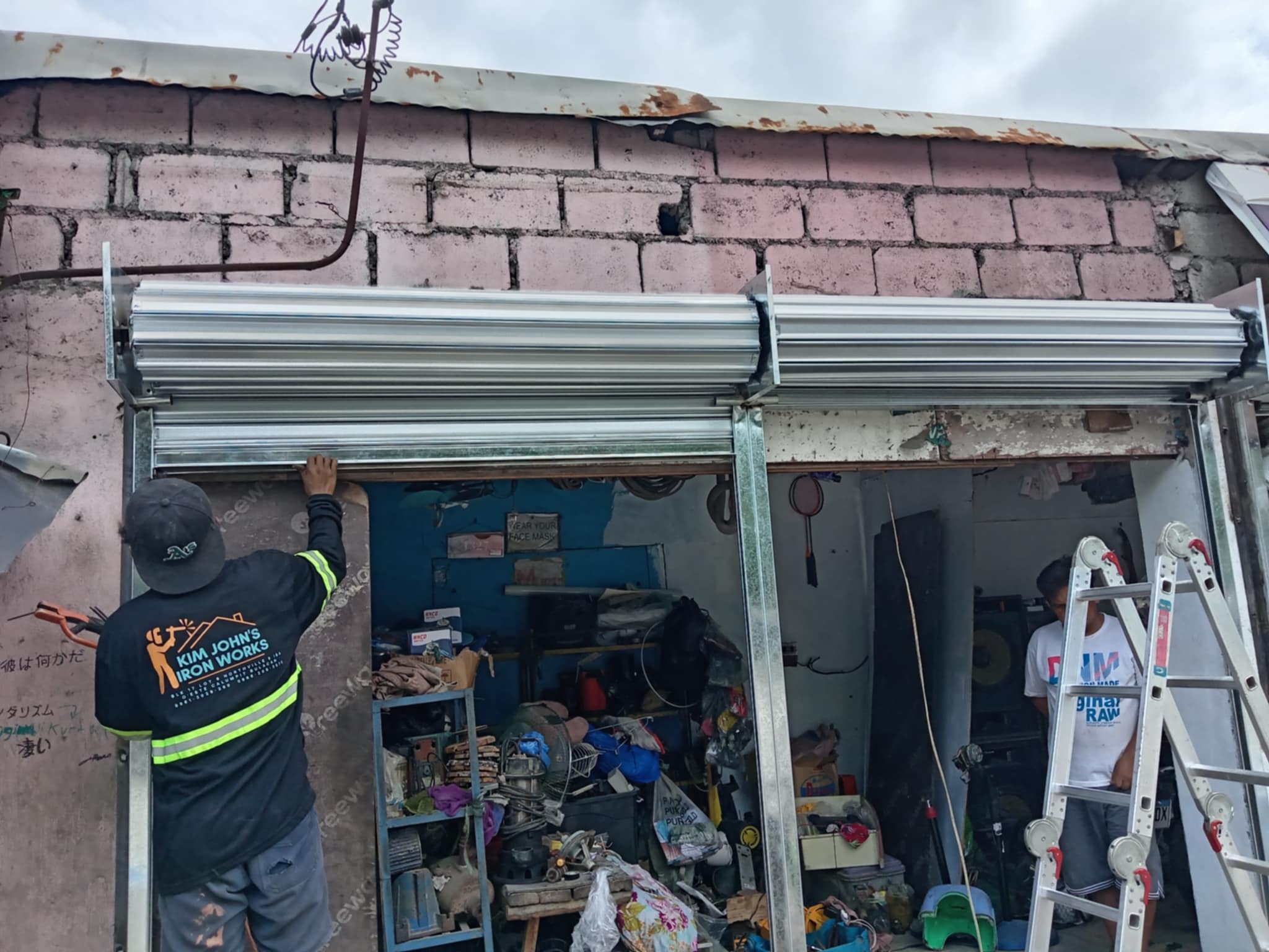 Roll up doors before